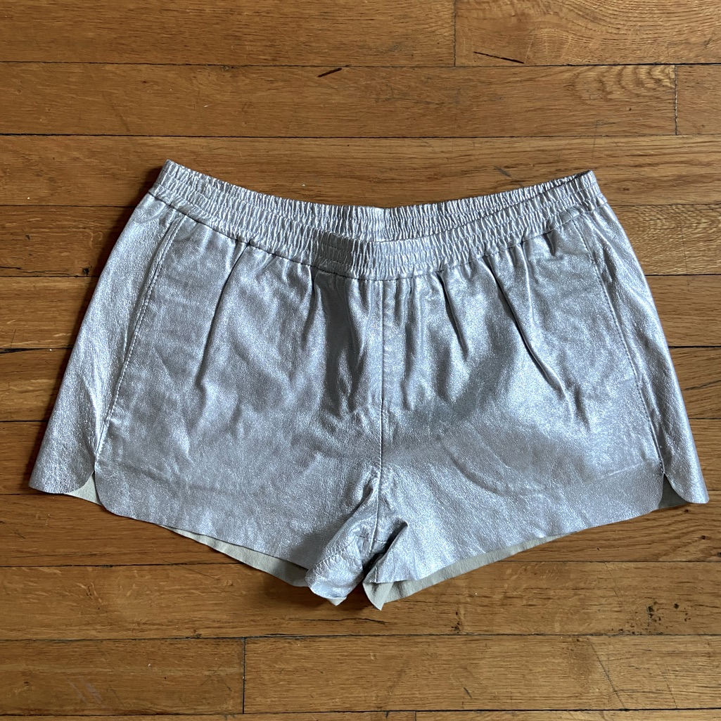 Low Rise Maje Leather Short
